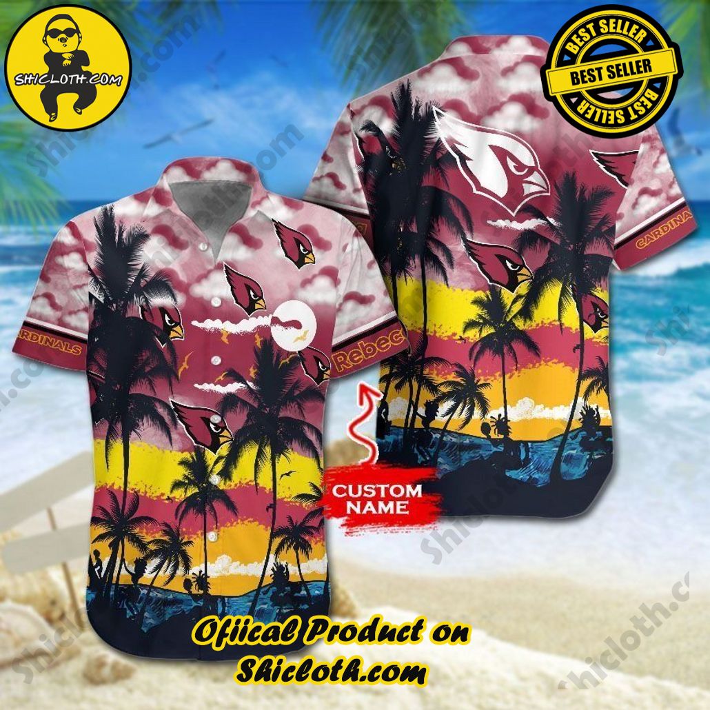 Arizona Cardinals NFL Gift For Fan Personalized Hawaiian Shirt Graphic Print