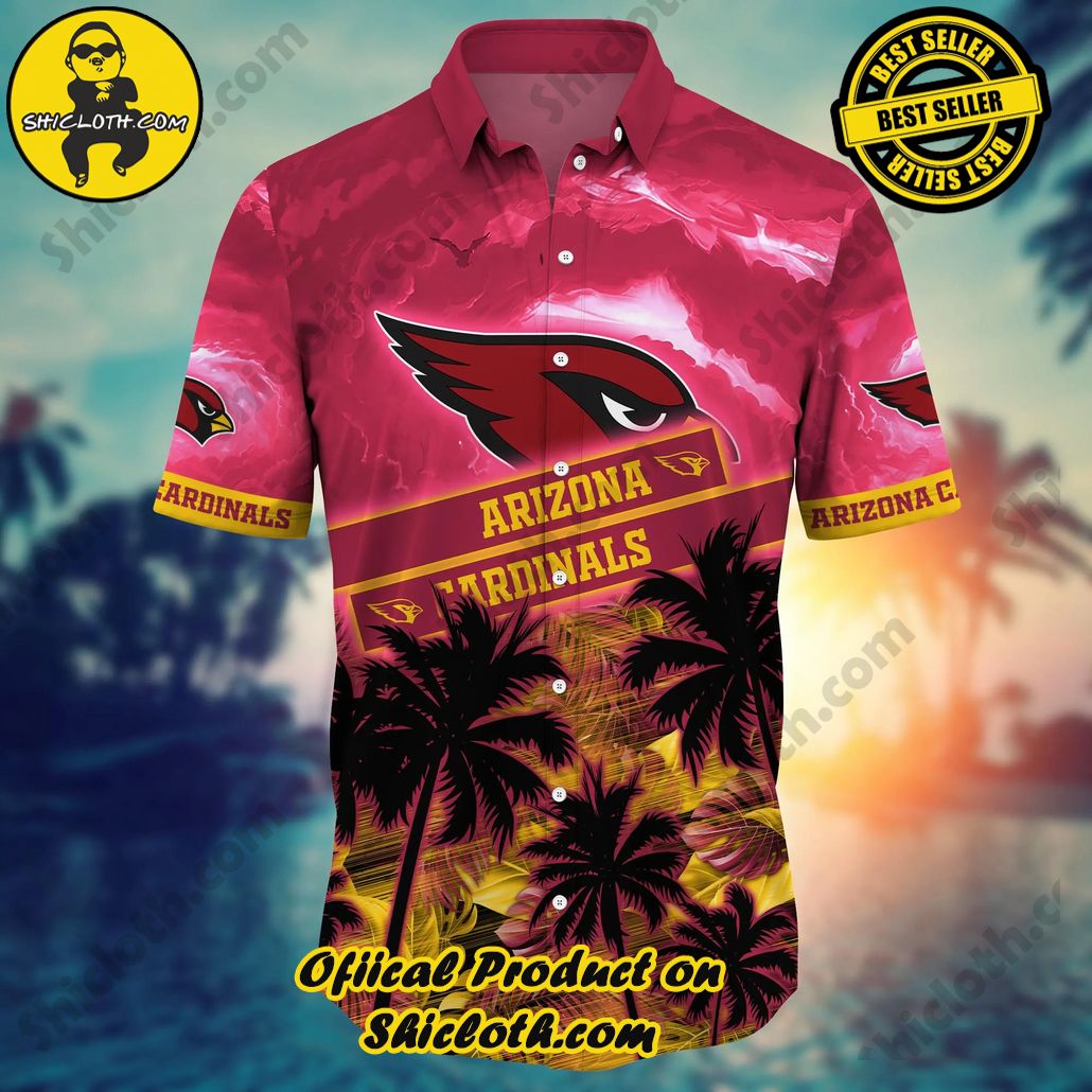 Arizona Cardinals NFL Hawaiian Shirt Beachfront Aloha Shirt