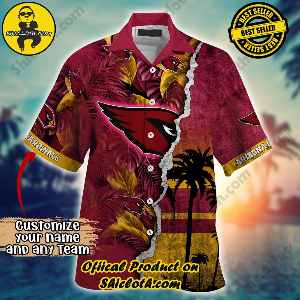 Arizona Cardinals NFL Hawaiian Shirt Custom Seaside Aloha Shirt