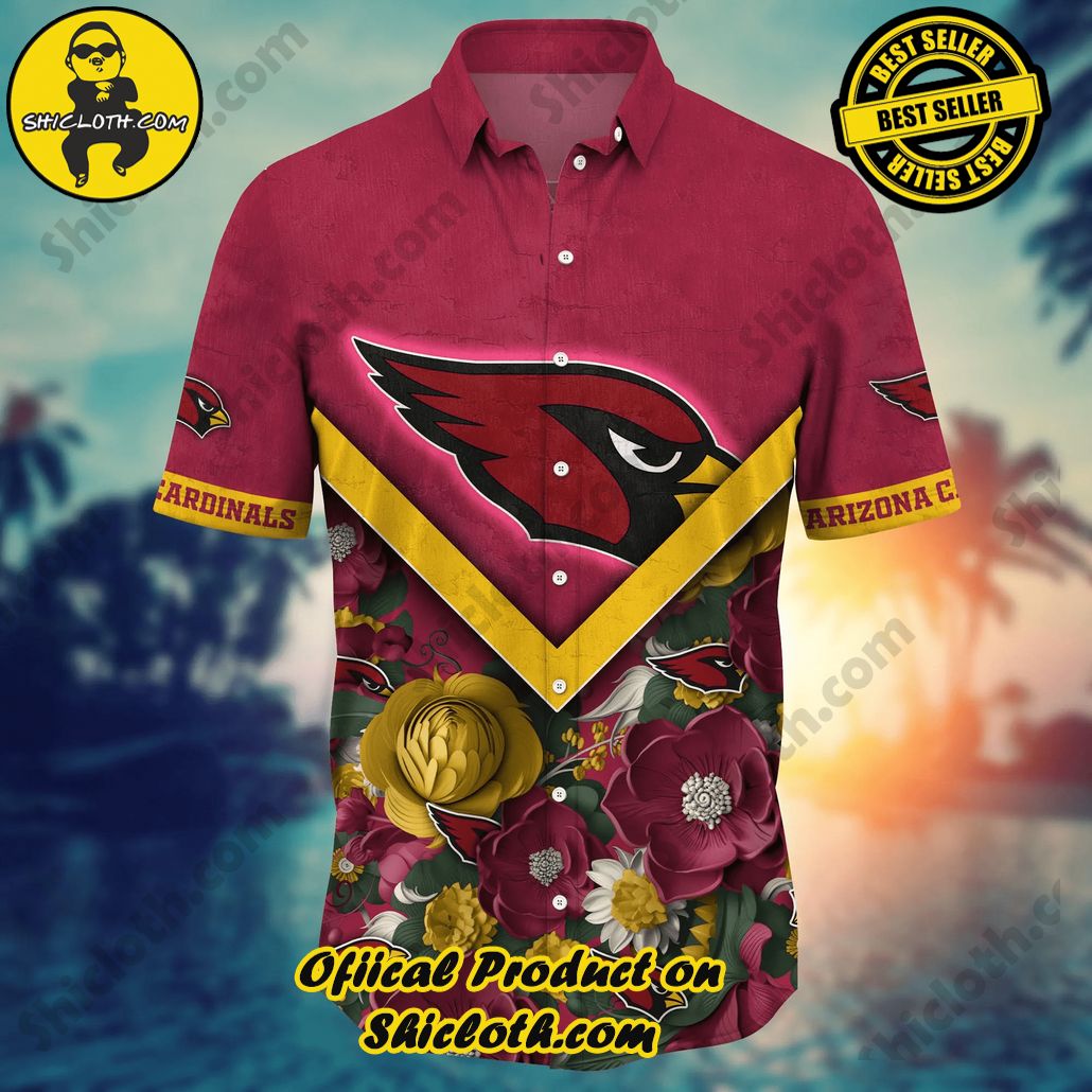 Arizona Cardinals NFL Hawaiian Shirt Custom Sunlit Aloha Shirt