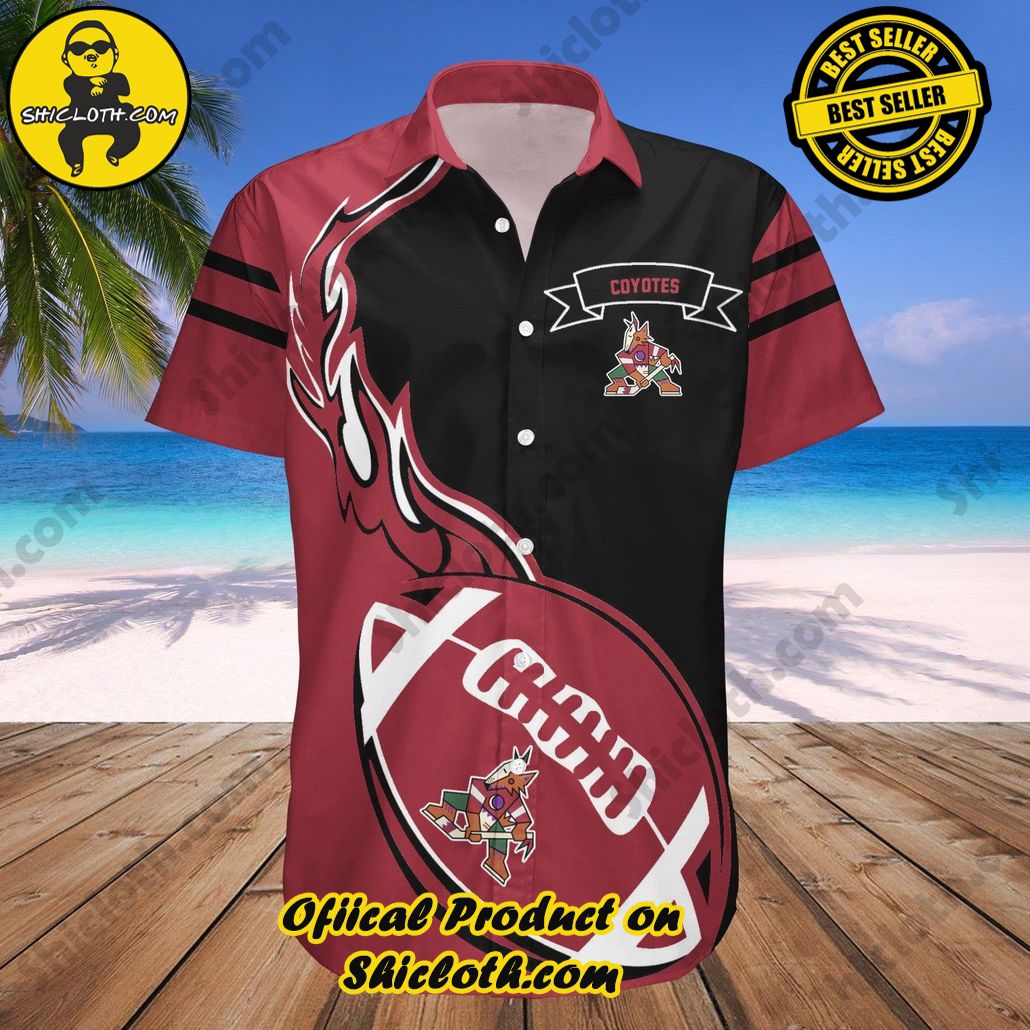 Arizona Coyotes Hawaii Shirt Flame Ball NHL