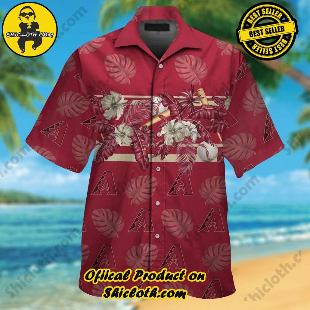 Arizona Diamondbacks Short Sleeve Shirt Hawaiian Tropical Exclusive Design