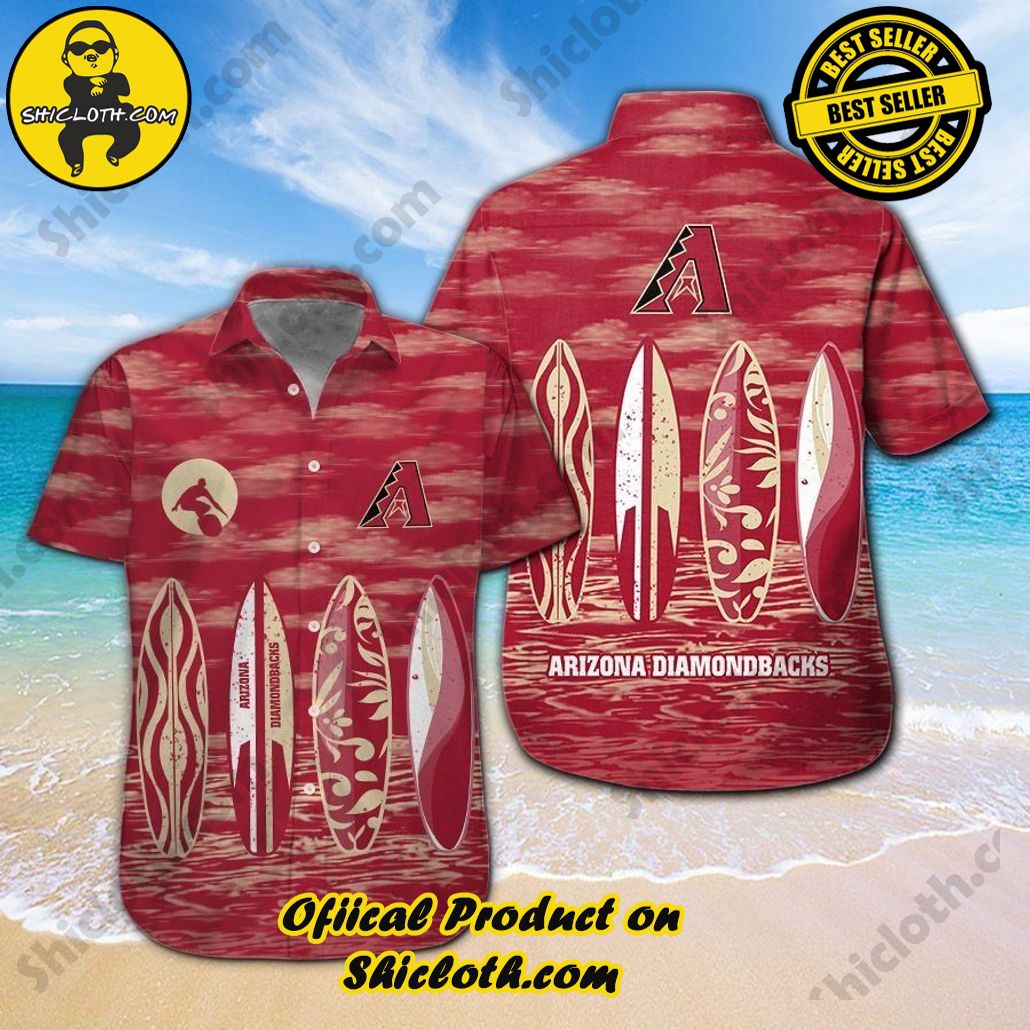 Arizona Diamondbacks Tropical Short Sleeve Hawaiian Shirt