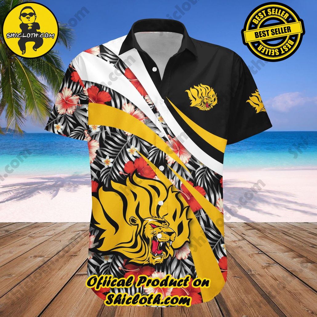 Arkansas-Pine Bluff Golden Lions Hawaii Shirt Hibiscus Sport Style NCAA