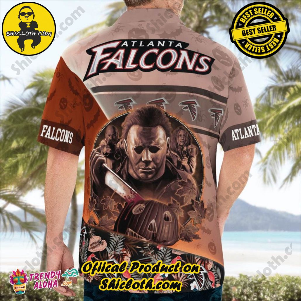 Atlanta Falcons Halloween Tropical Hawaiian Shirt
