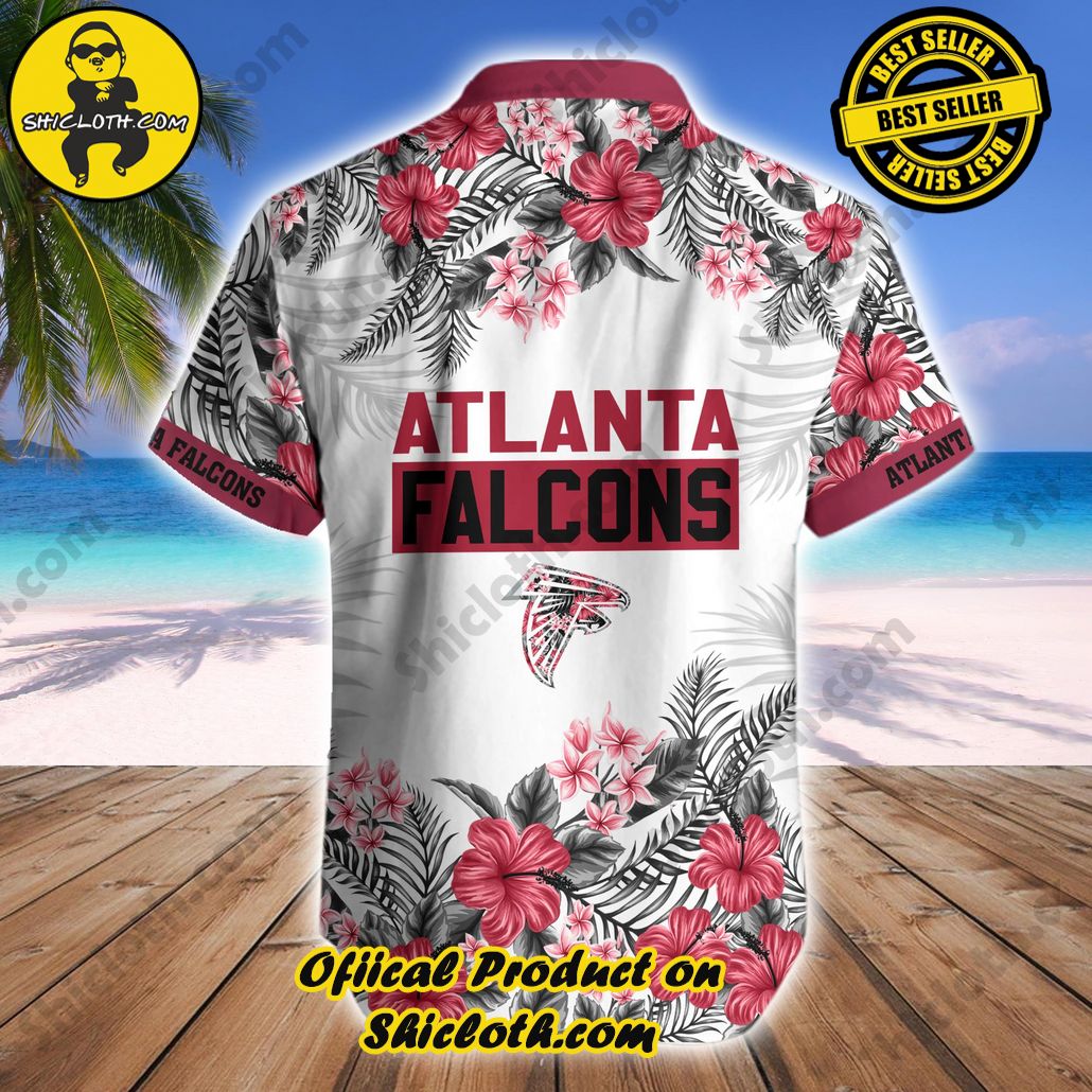 Atlanta Falcons Tropical Hawaiian Fan Shirt Shorts Sky Rise Set
