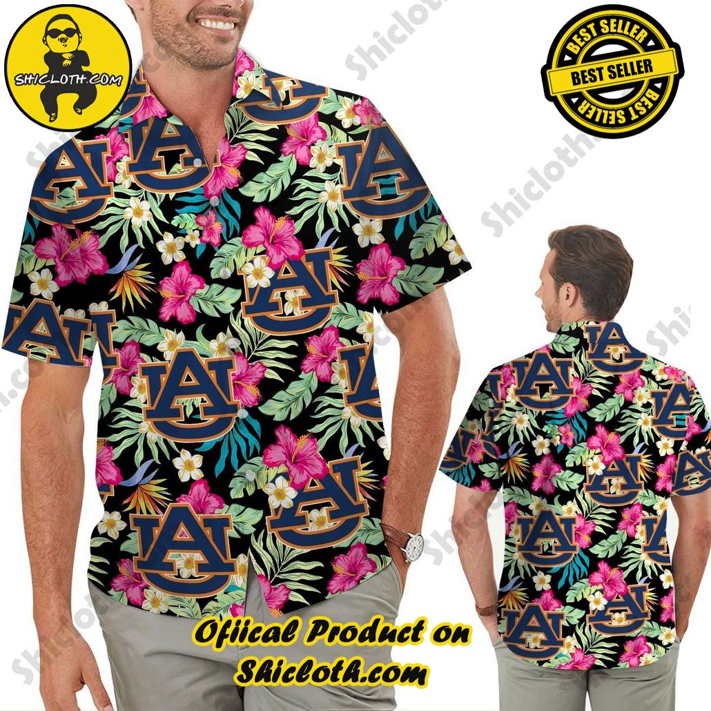 Auburn Tigers Hibiscus Hawaiian Shirt Edition