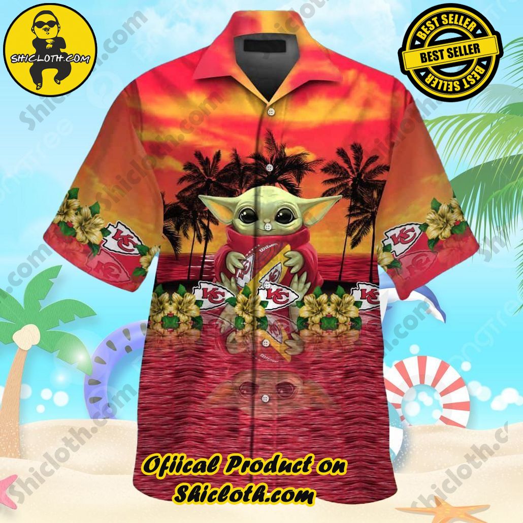 Baby Yoda Star Wars Kansas City Chiefs Hawaiian Shirt Best Beach Gift