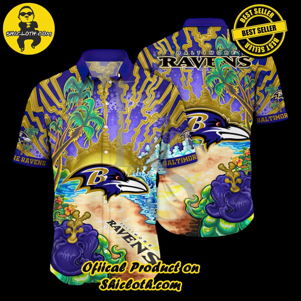 Baltimore Ravens Aloha Island Unisex Hawaiian Shirt