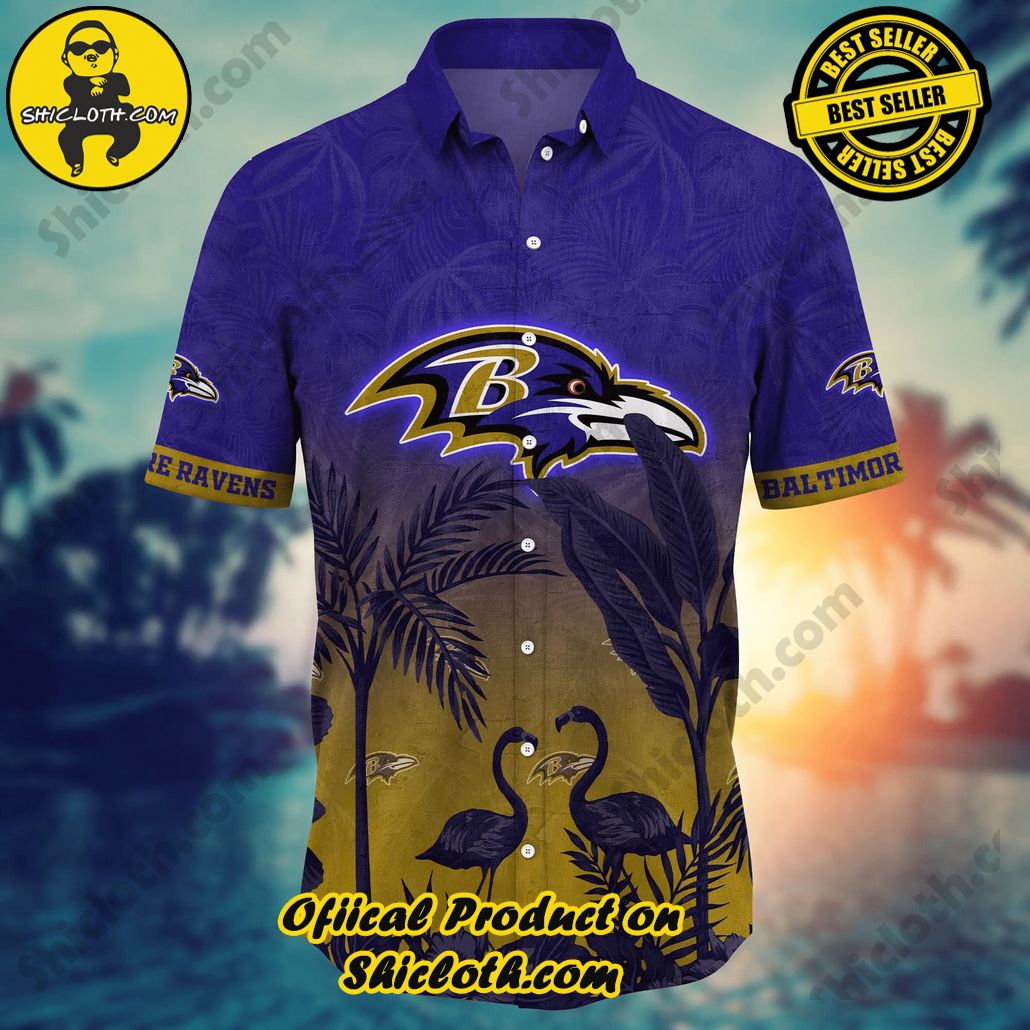 Baltimore Ravens NFL Hawaiian Shirt Sunlit Aloha Shirt