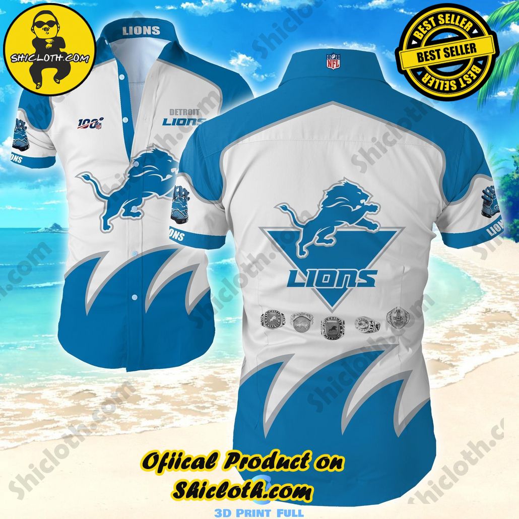 Beach Shirt NFL Detroit Lions Hawaiian Shirt