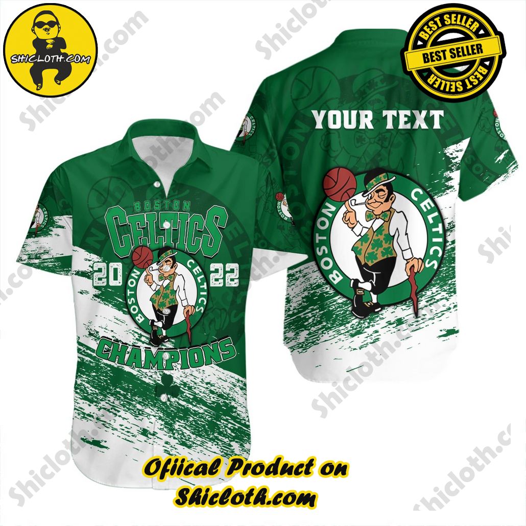 Boston Celtics Champions Hawaiian Shirt Grunge Style Hot Trending – NBA