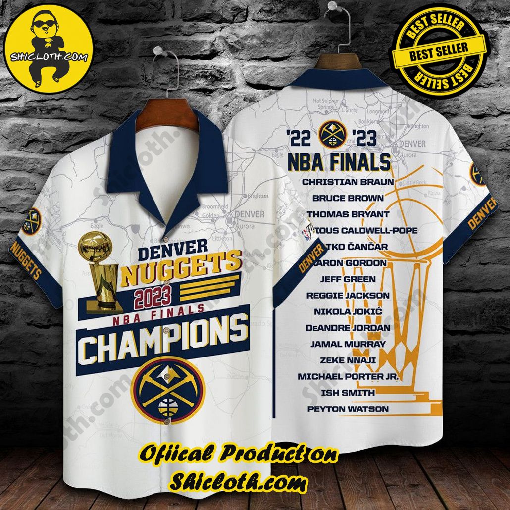 Denver Nuggets The Finals Champions Print 3D Aop Hawaiian Shirt Sh1 V1