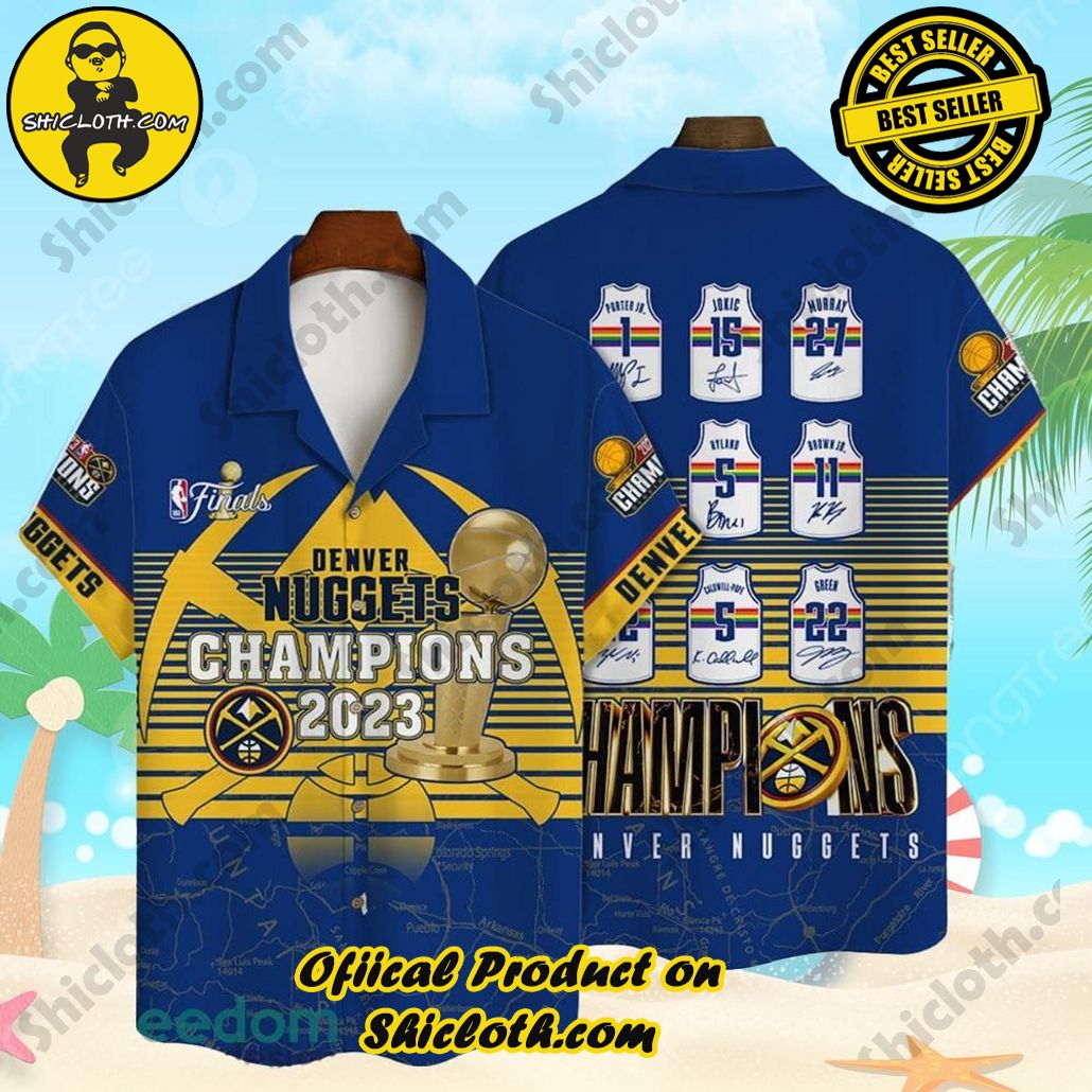Denver Nuggets The NBA Finals Champions Print 3D Aop Hawaiian Shirt For Men Women
