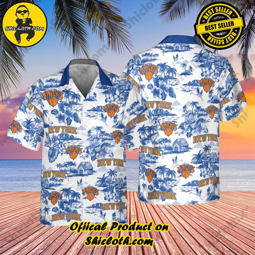 Distinctive New York Knicks Hawaiian Shirt Design