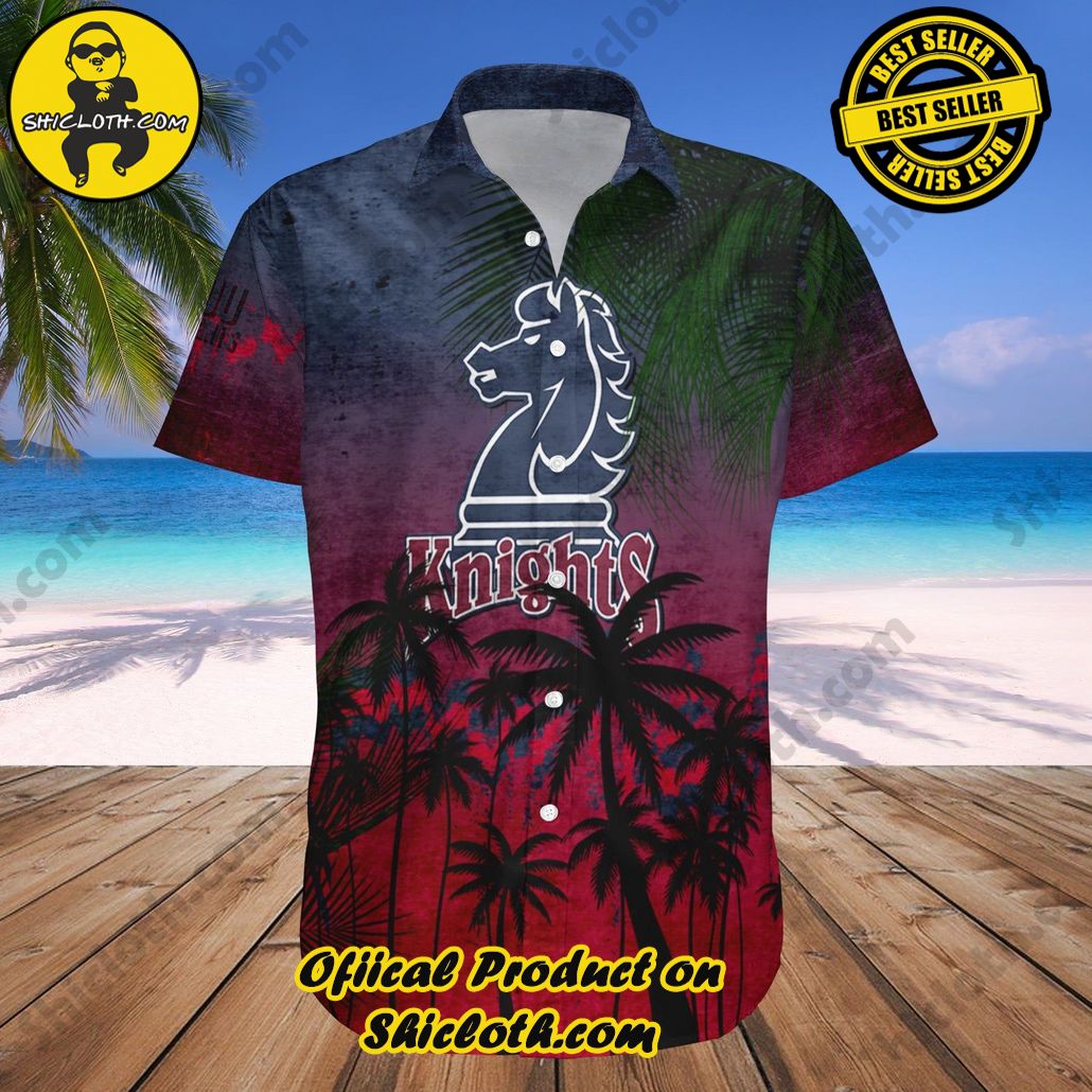 Fairleigh Dickinson Knights Hawaii Shirt Coconut Tree Tropical Grunge NCAA