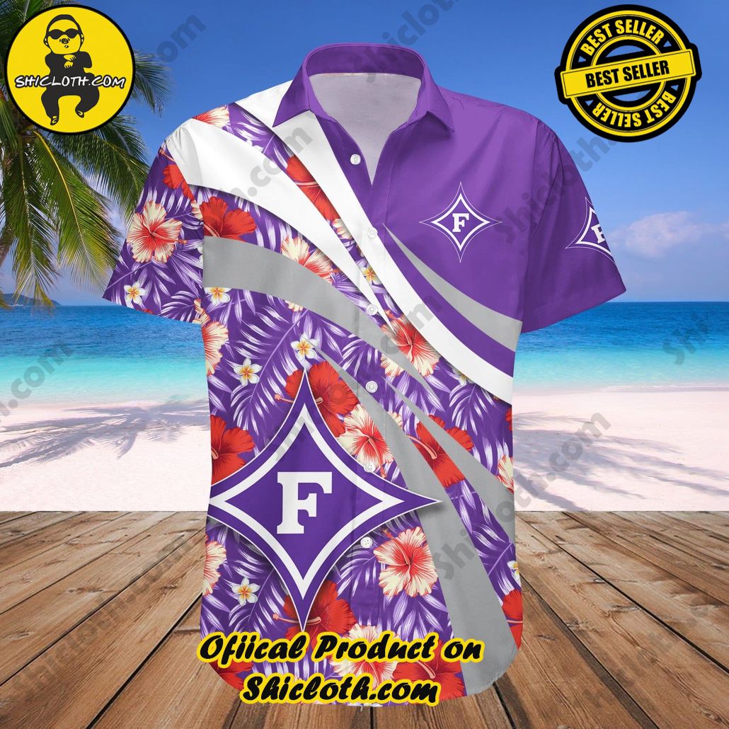 Furman Paladins Hawaii Shirt Hibiscus Sport Style NCAA