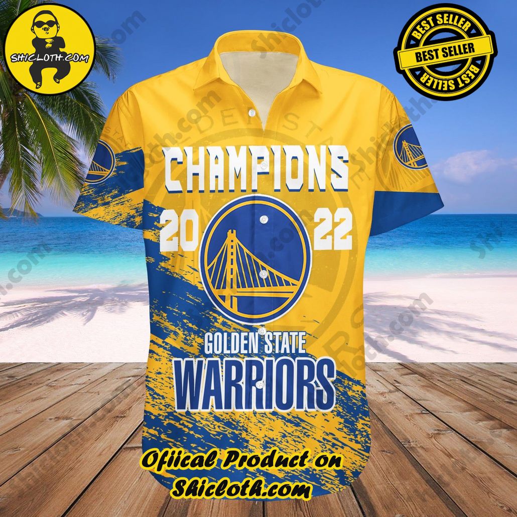 Golden State Warriors Champions Hawaiian Shirt Grunge Style Hot Trending – NBA