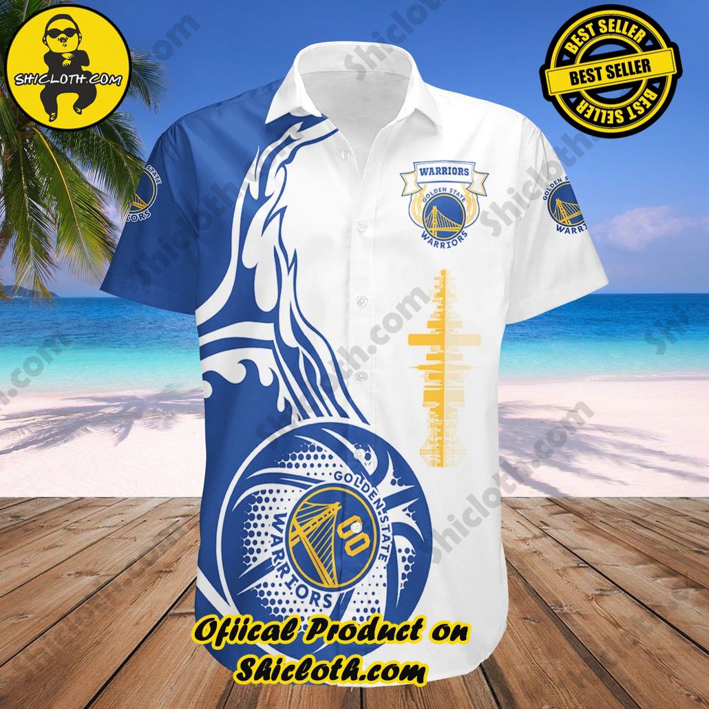 Golden State Warriors Hawaii Shirt Basketball Gold Blooded – NBA