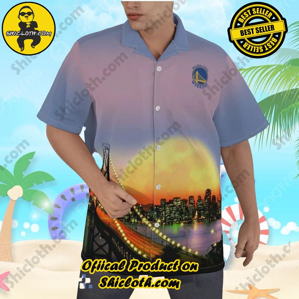 Golden State Warriors NBA City Art Hawaiian Shirt