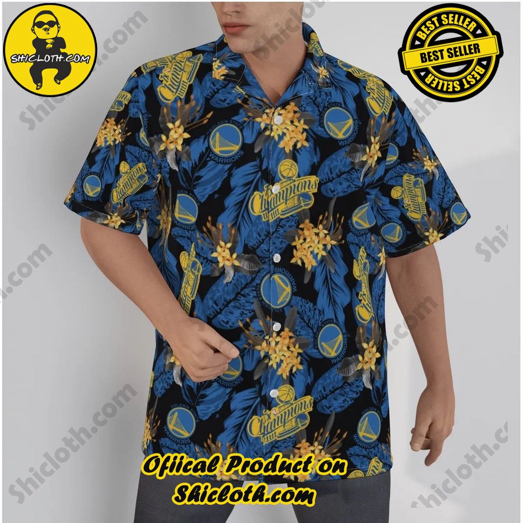 Golden State Warriors Tropical Art 3D Hawaiian Shirt