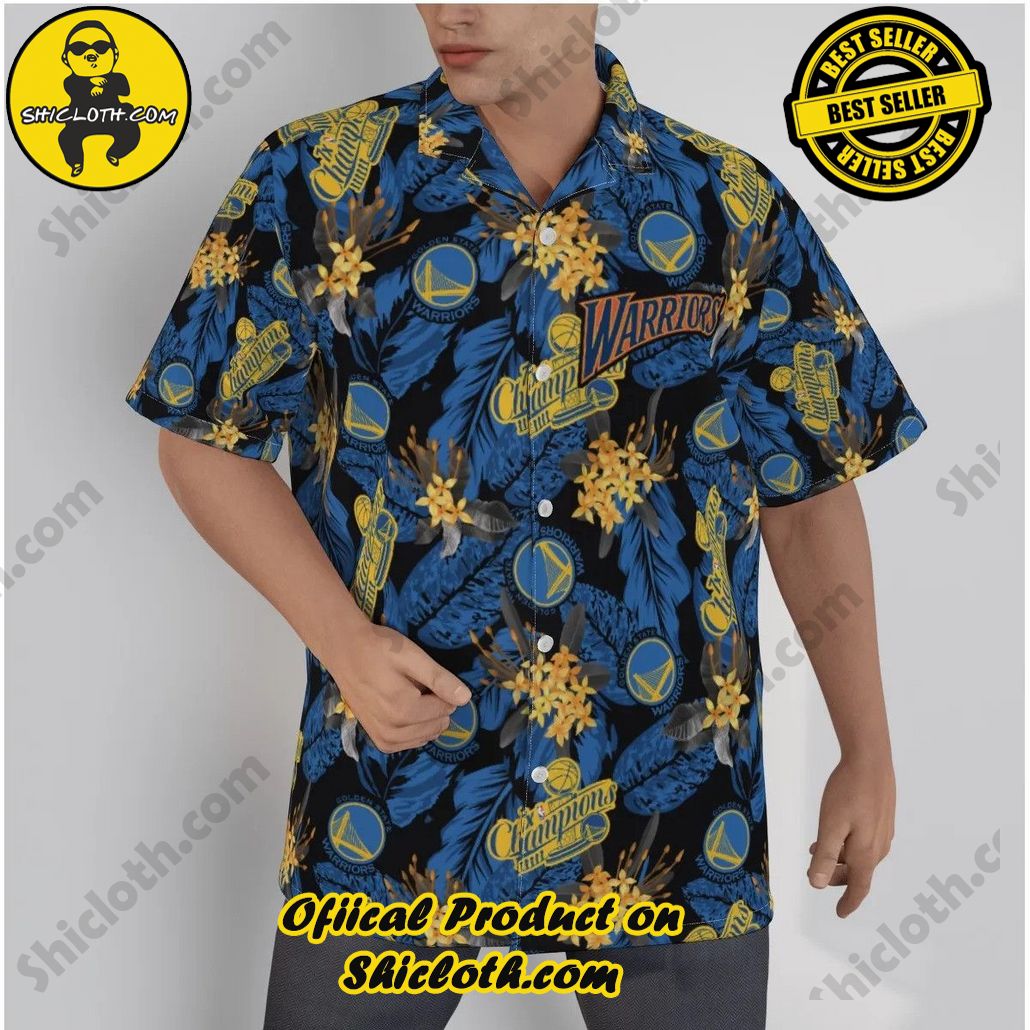 Golden State Warriors Tropical Art The City 3D Hawaiian Shirt