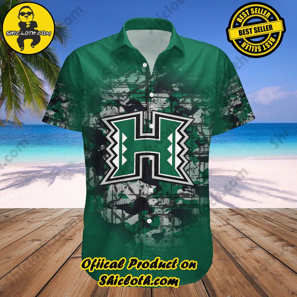 Hawaii Rainbow Warriors Hawaii Shirt Camouflage Vintage NCAA
