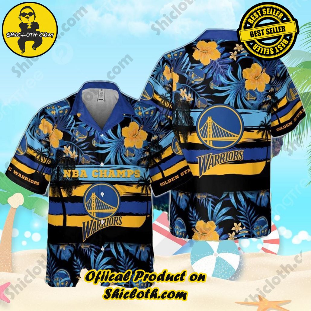 Hawaiian Golden State Warriors Basketball Association Shirt