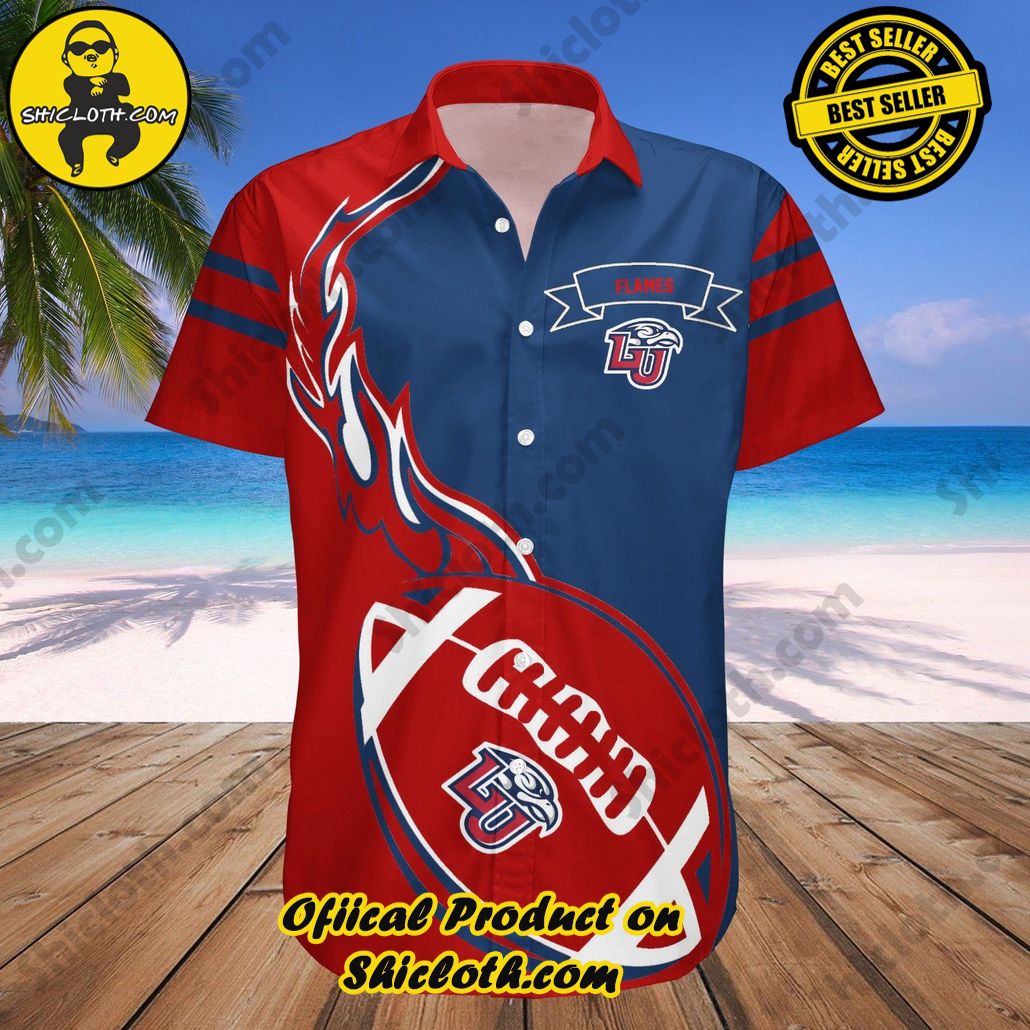 Liberty Flames Hawaii Shirt Flame Ball NCAA