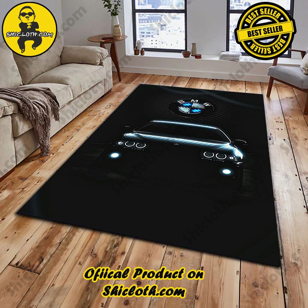 Limited Edition BMW Black Super Real Car Racing Logo Carpet Local Brands Floor DC