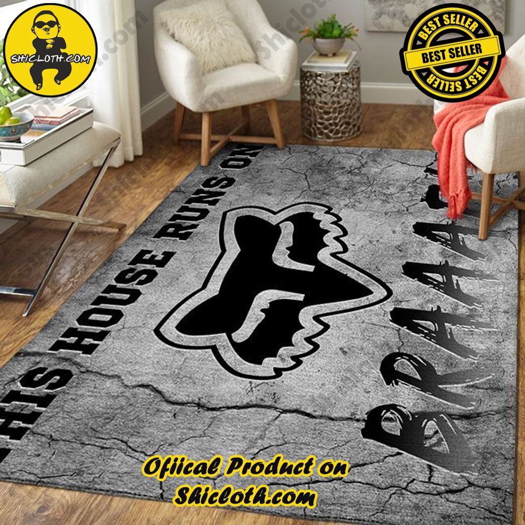 Limited Edition Rugs Creepy Black And Red Fox Racing Logo Carpet Local Brands Floor DC