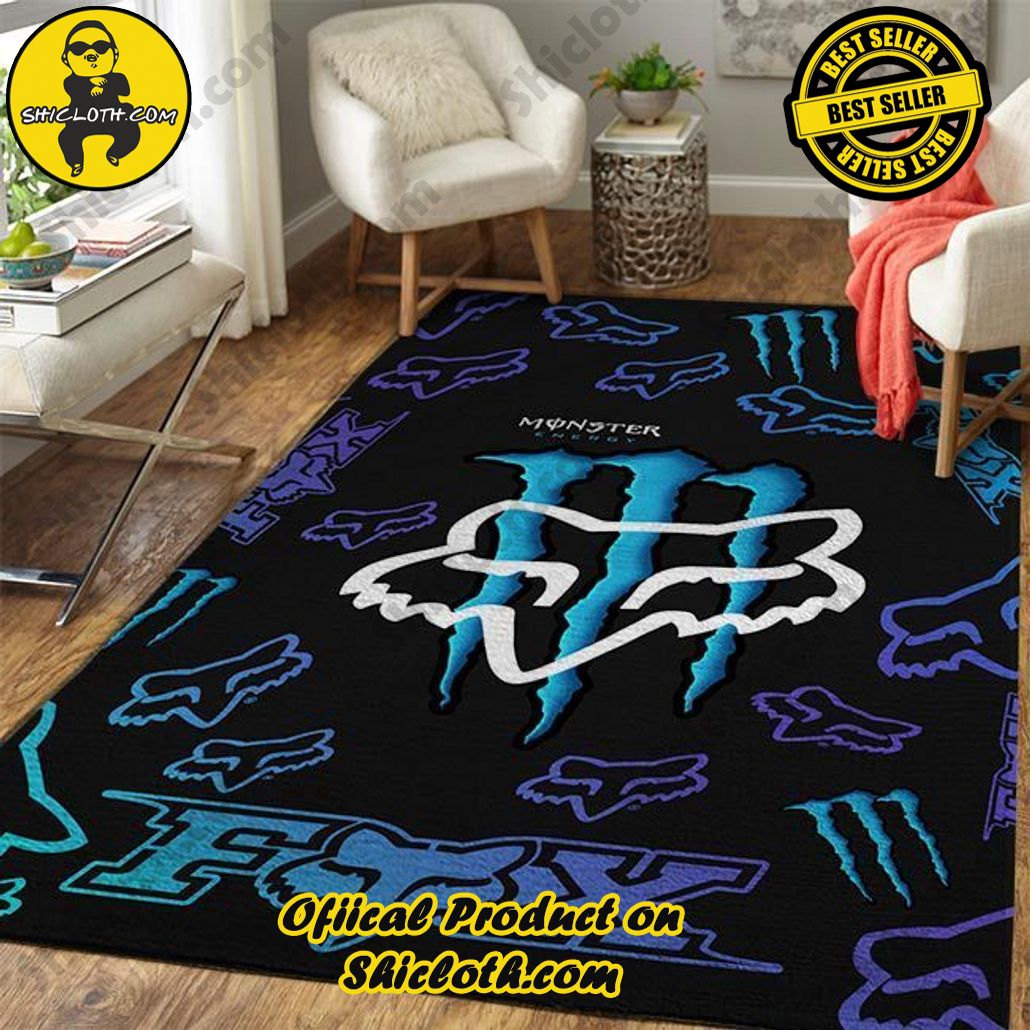 Limited Edition Rugs Monster Energy Fox Racing Logo Carpet Local Brands Floor DC Version 1