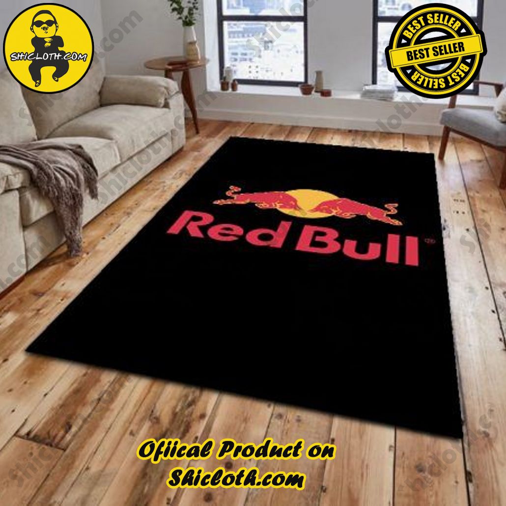 Limited Edition Rugs Red Bull Racing Logo Black Carpet Local Brands Floor DC Vesion 1