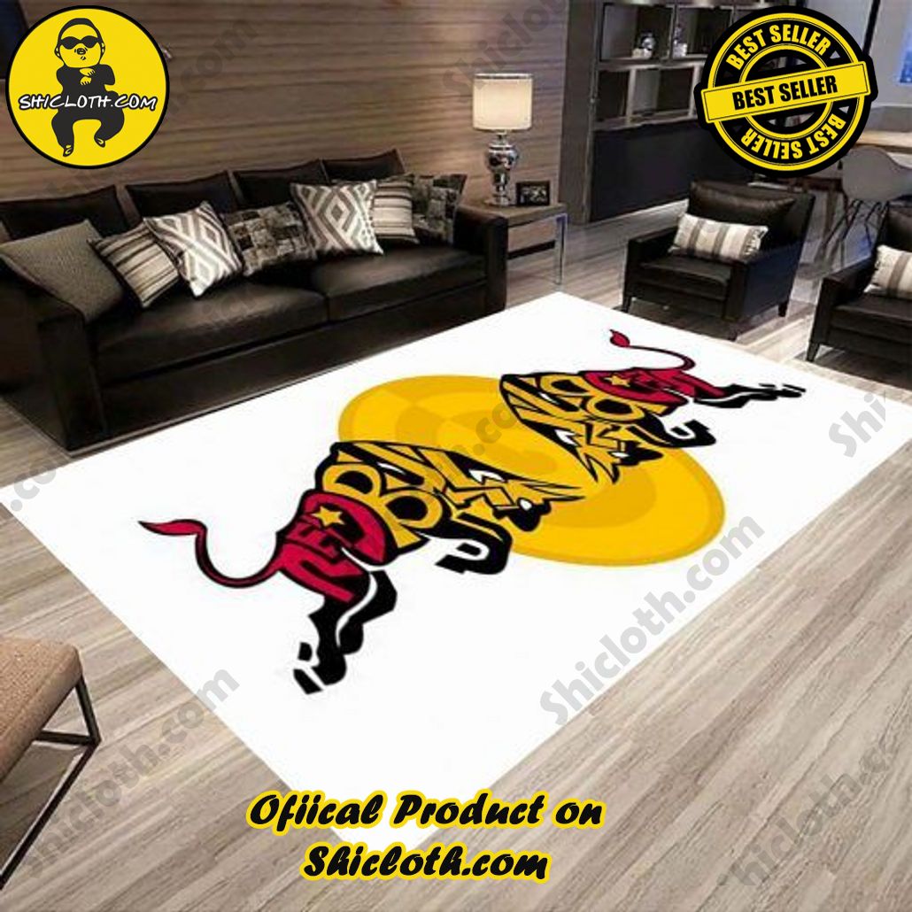 Limited Edition Rugs Red Bull Racing Logo White Carpet Local Brands Floor DC