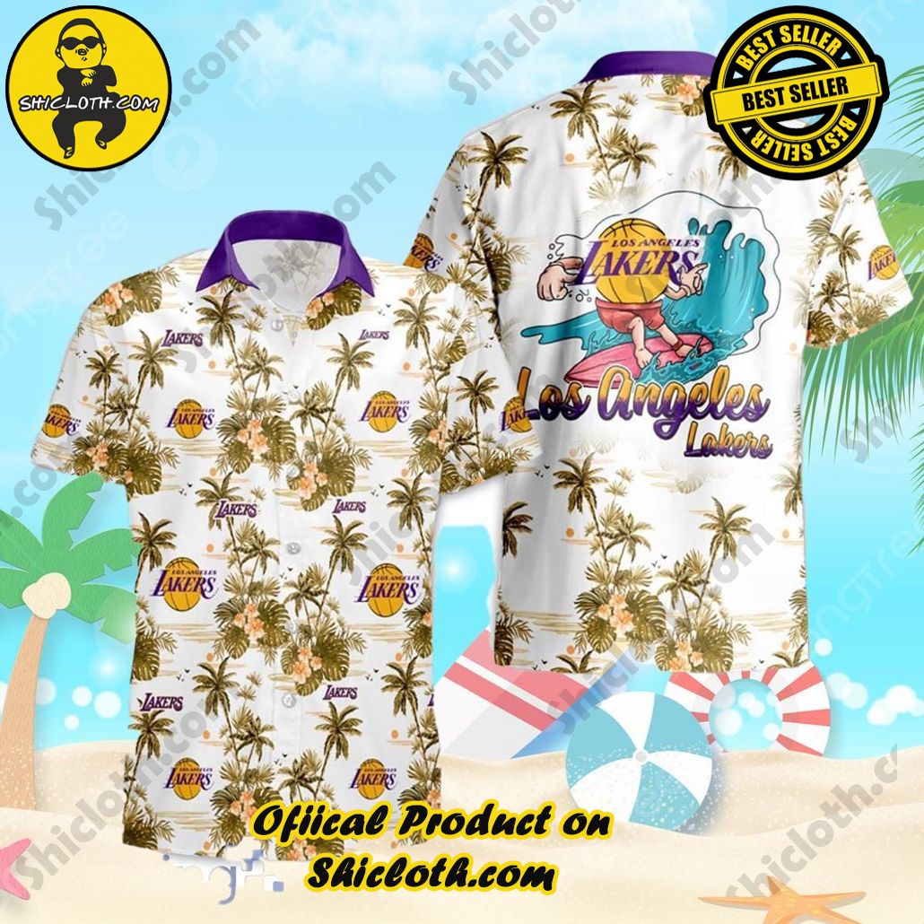 Los Angeles Lakers National Basketball Hawaiian Shirt Association