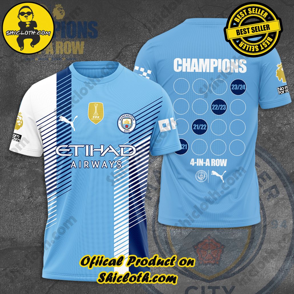 Manchester City 3D T-Shirt New Ver