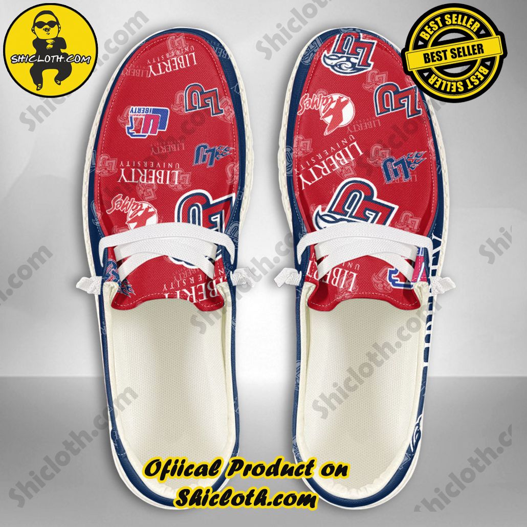 NCAA Liberty University Custom Name Hey Dude Shoes