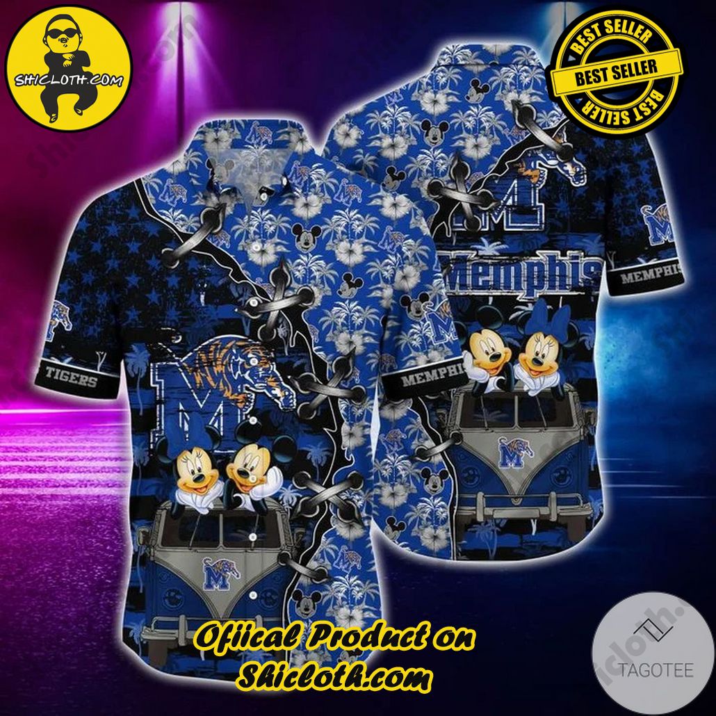 NCAA Memphis Tigers Mickey Mouse Trendy Hawaiian Shirt V2 Aloha Shirt
