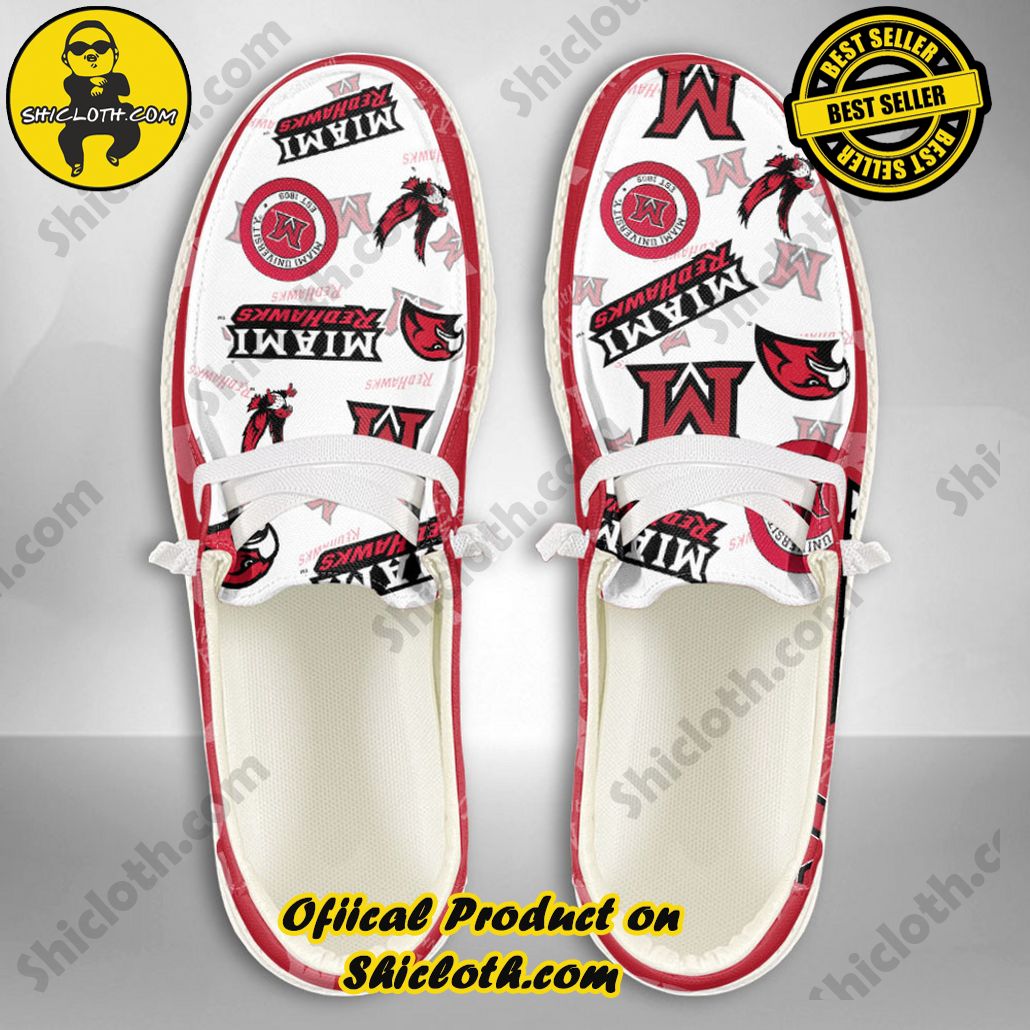 NCAA Miami University (Ohio) Custom Name Hey Dude Shoes
