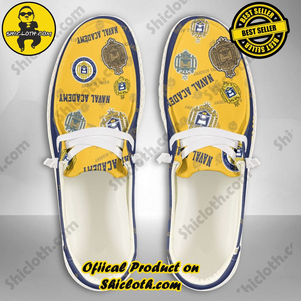NCAA Naval Academy Custom Name Hey Dude Shoes