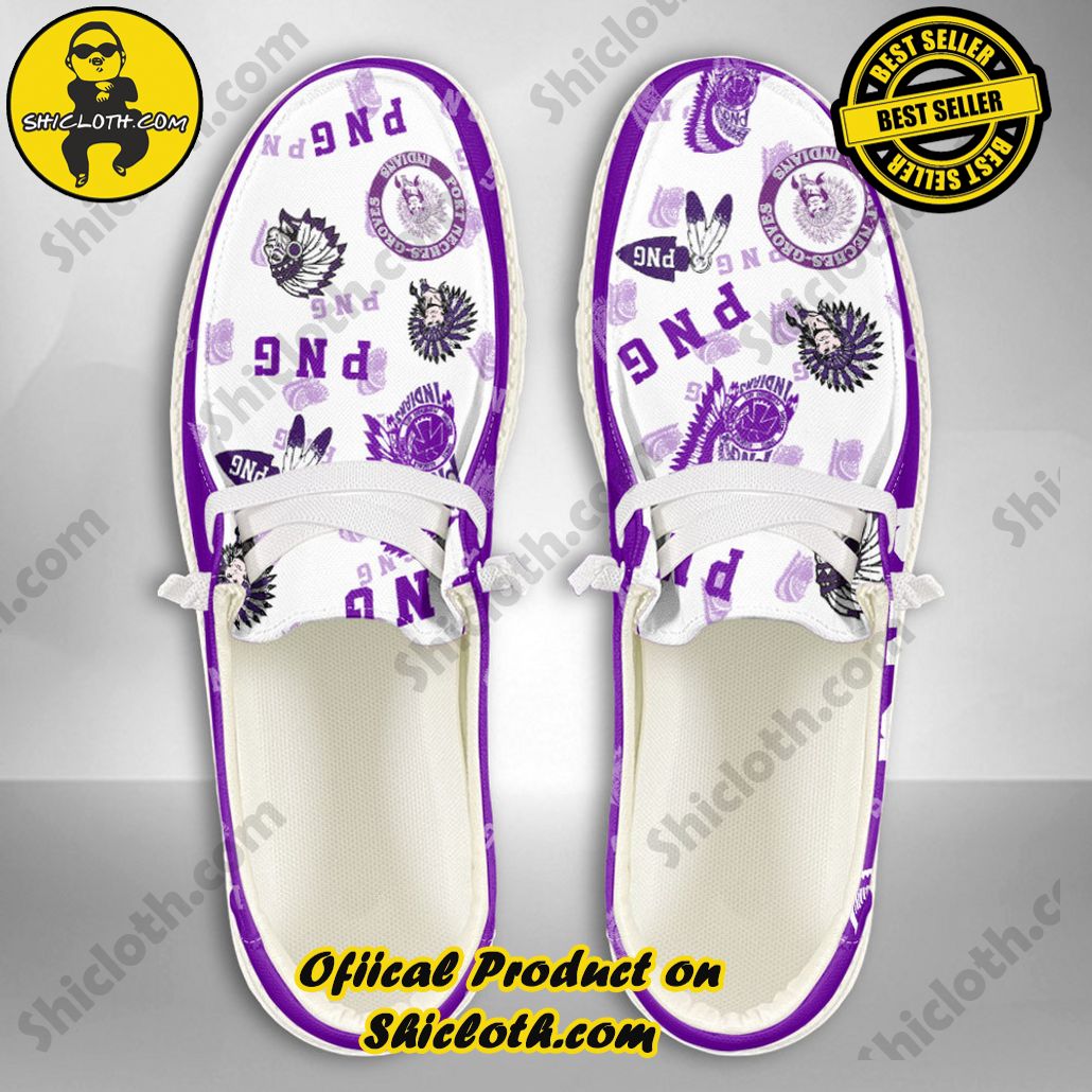 NCAA Port Neches Groves Custom Name Hey Dude Shoes