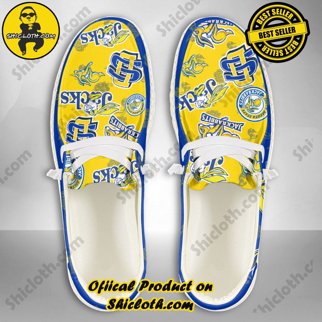 NCAA South Dakota State Jackrabbits Custom Name Hey Dude Shoes