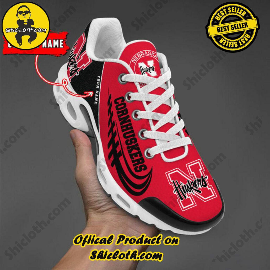 Nebraska Cornhuskers Custom Name Nike TN Shoes