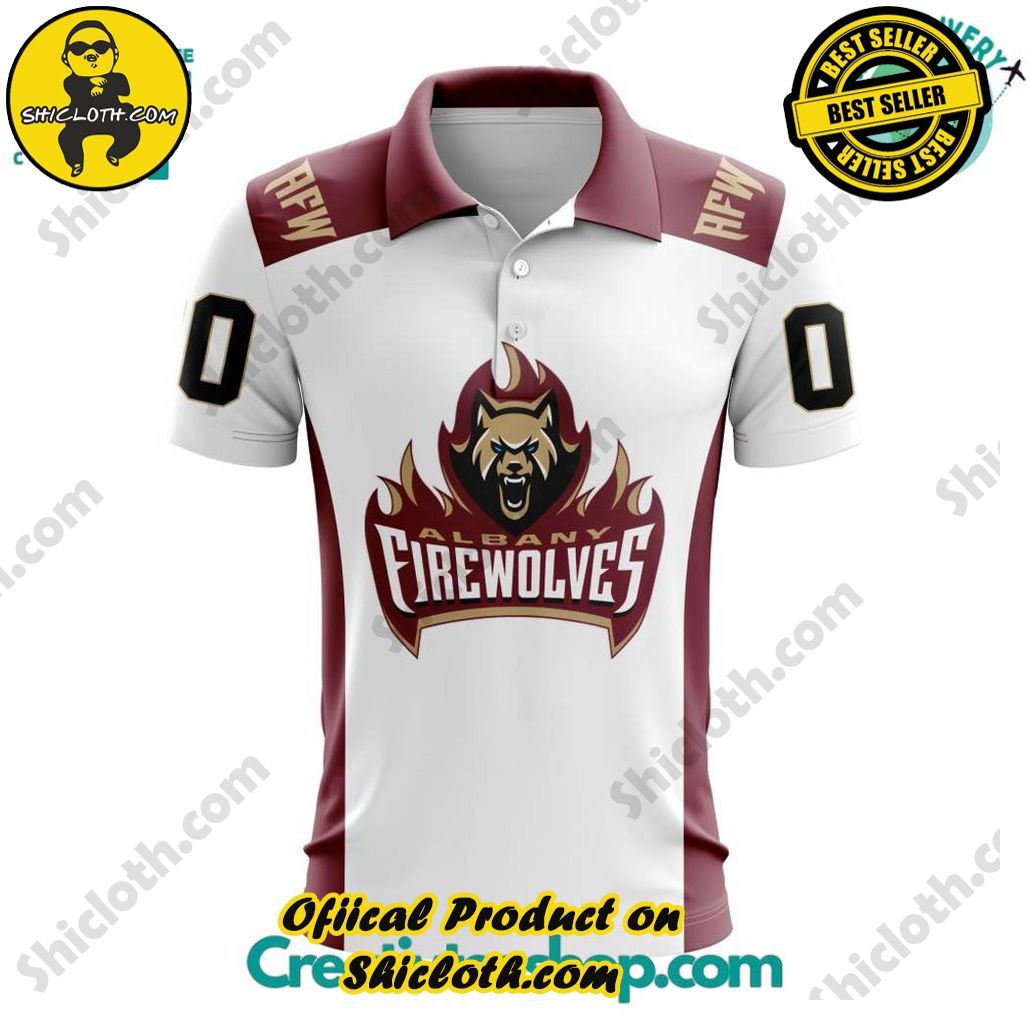 NLL Albany FireWolves Away Polo Shirt