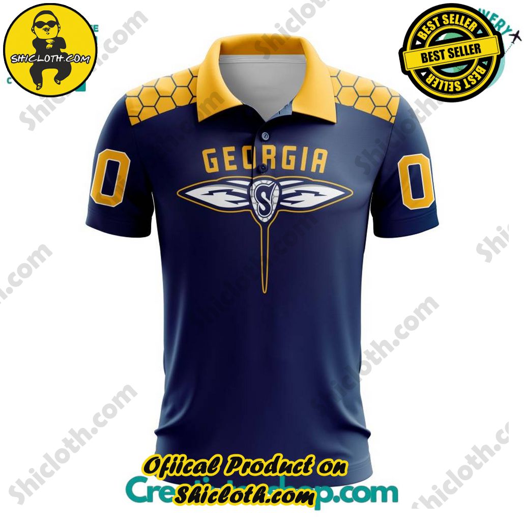 NLL Georgia Swarm Away Polo Shirt