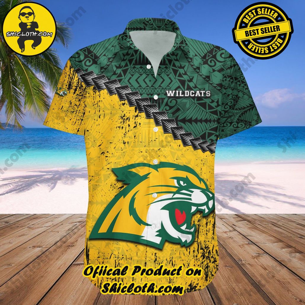 Northern Michigan Wildcats Hawaii Shirt Grunge Polynesian Tattoo NCAA