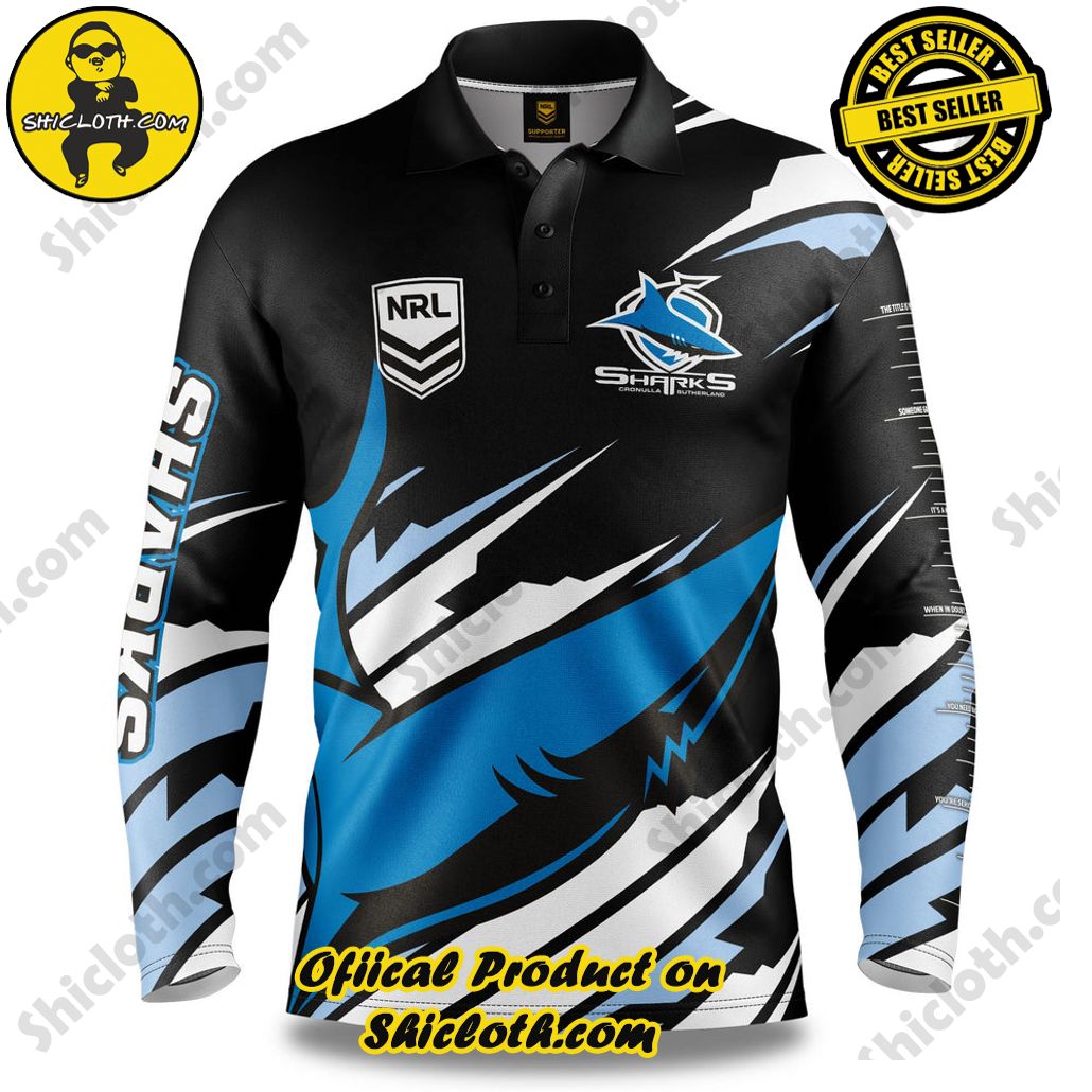 NRL Sharks Ignition Fishing Shirt