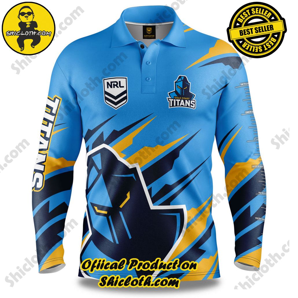 NRL Titans Ignition Fishing Shirt