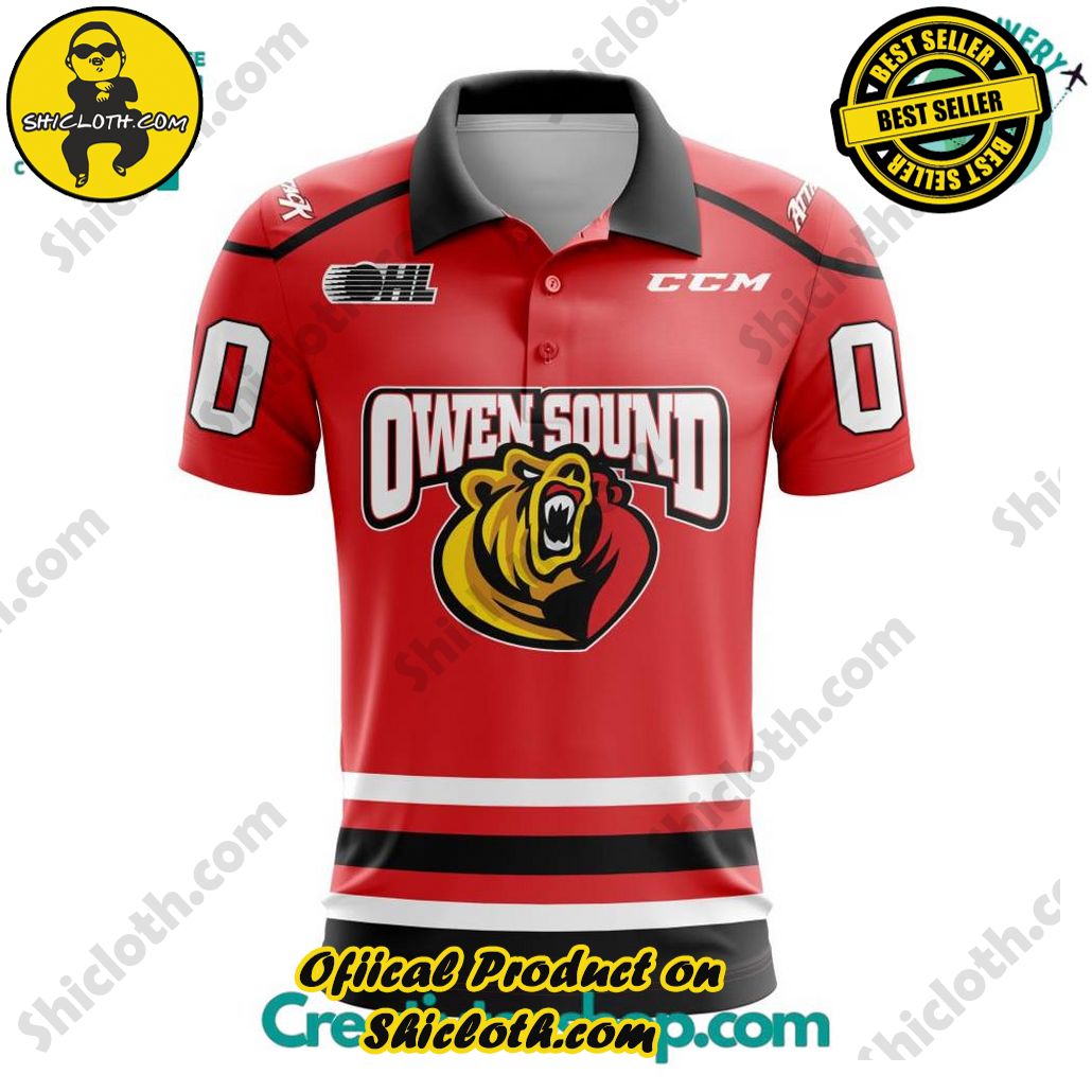OHL Owen Sound Attack Polo Shirt