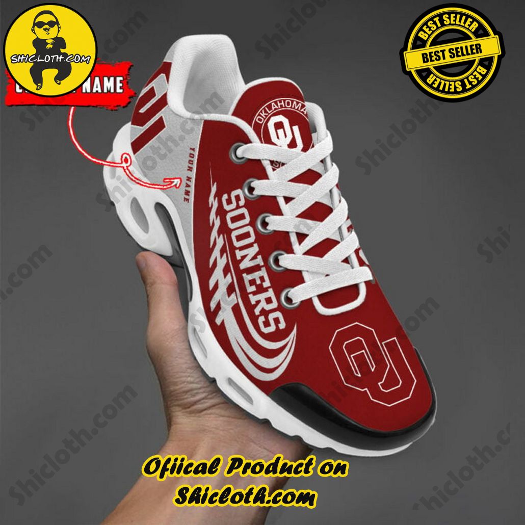 Oklahoma Sooners Custom Name Nike TN Shoes